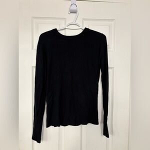 lululemon athletica Black Sweater with Open Back!